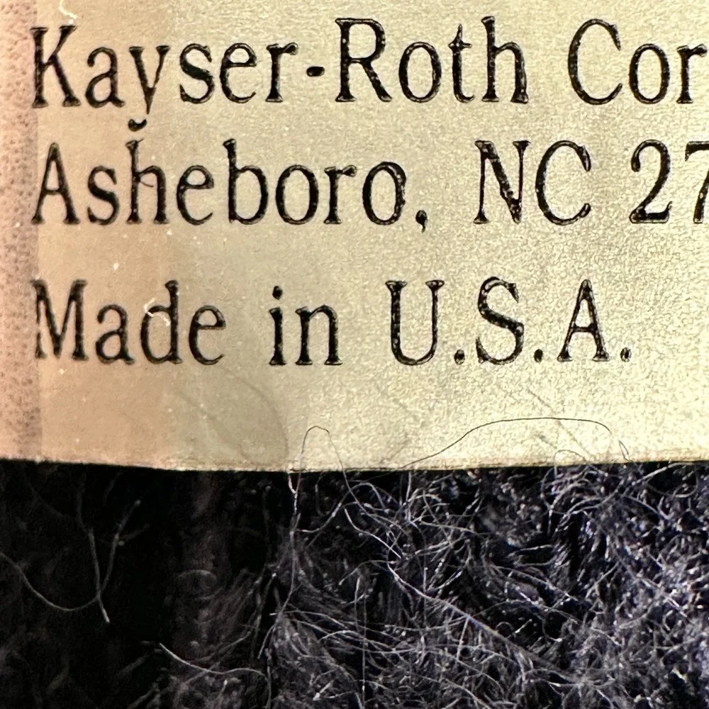 ADLER MENS SOCKS NAVY BLUE #5505 Crew Length KING SIZE 13-16 Made in USA New VTG